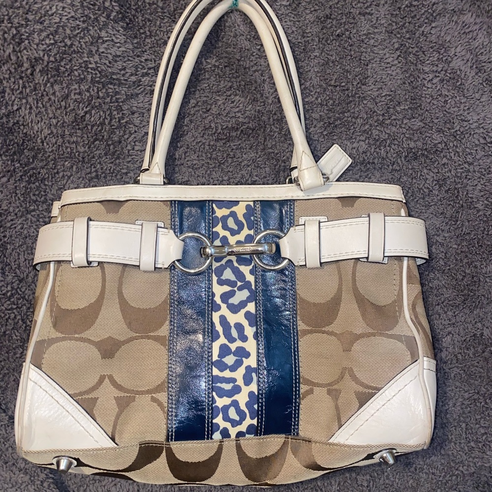 Cheetah coach handbag